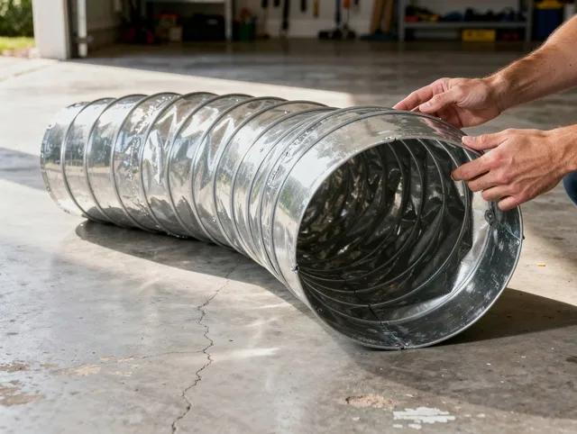Stonington Dryer Vent Cleaning specialist using advanced equipment for thorough duct cleaning in Stonington