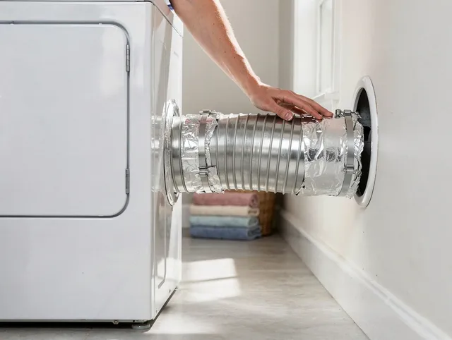 Professional dryer vent hose installation by Stonington Dryer Vent Cleaning in Stonington