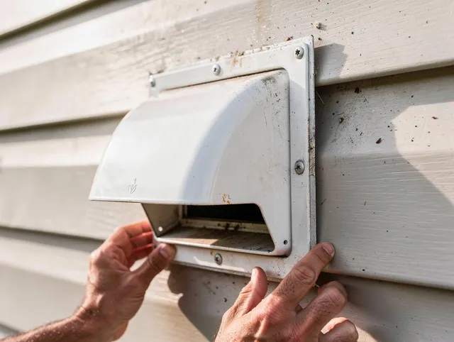 Stonington Dryer Vent Cleaning technician delivering thorough residential dryer vent cleaning service in Stonington
